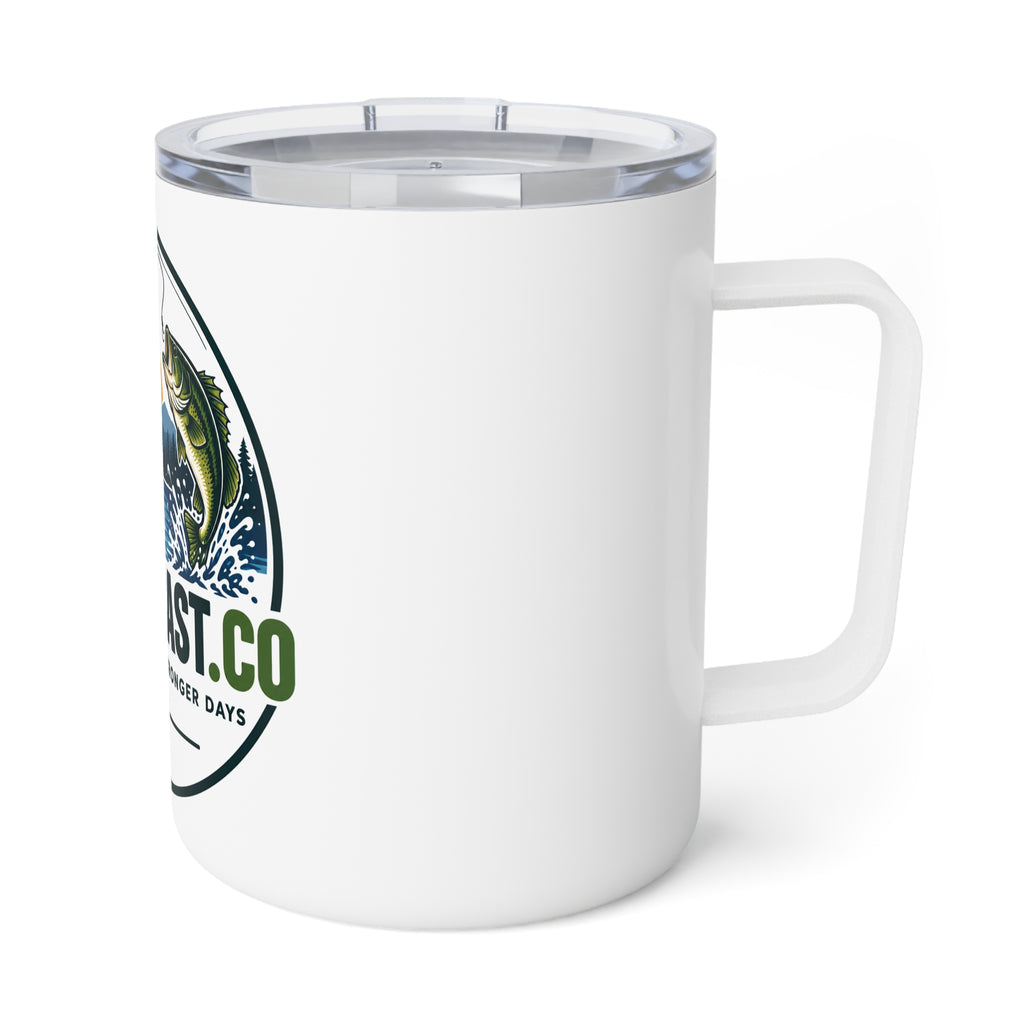 SecondCast Co Fishing Logo Insulated Mug | 10oz Travel Tumbler